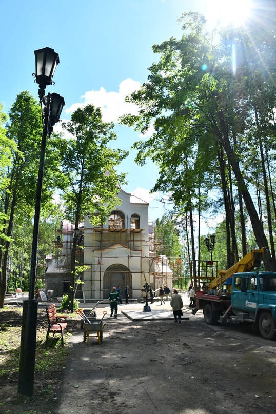 Сегодня в Никульском совершили обряд освящения колоколов к храму святителя Николая