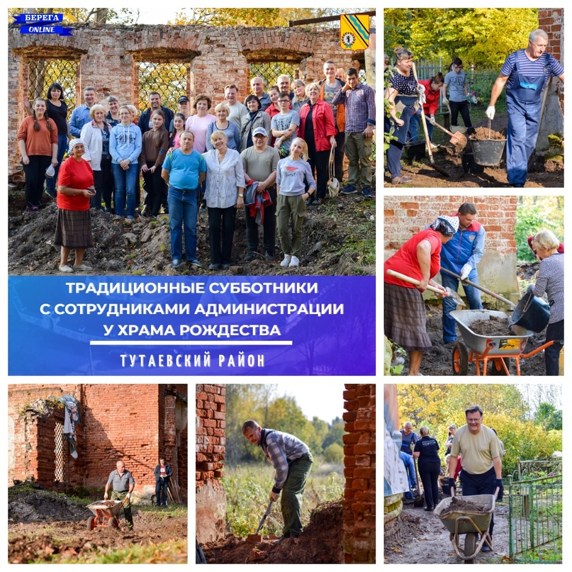 В храме Рождества Христова у деревни Судилово Константиновского сельского поселения прошел очередной субботник