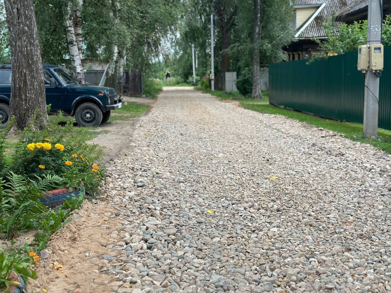 Ремонтируются дороги Рыково – Молявино и в деревне Борисовское