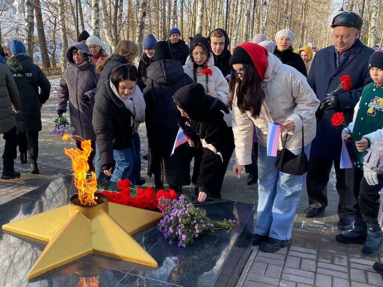 В Тутаеве открыт благоустроенный Парк Победы с отремонтированным мемориалом